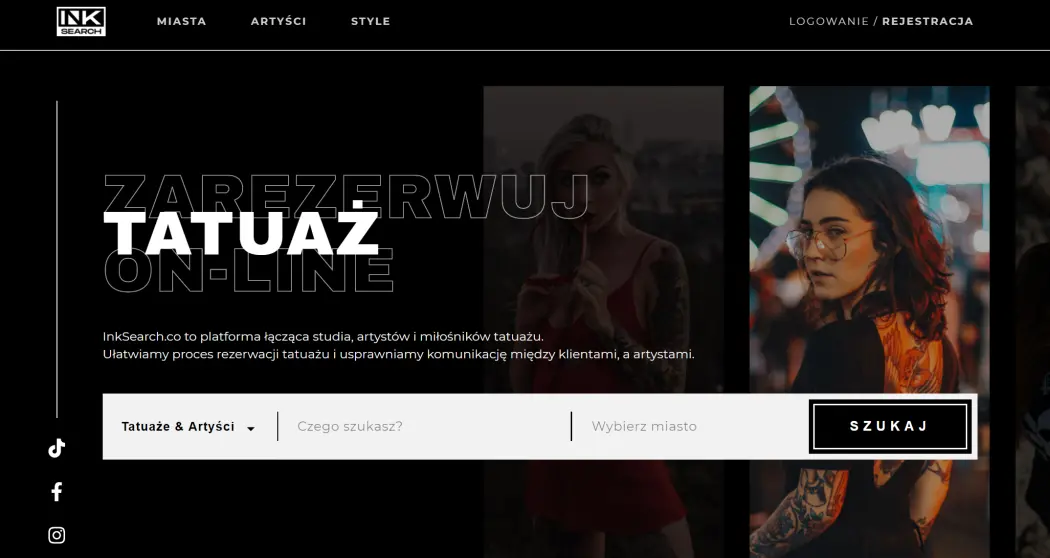 Kopia INKsearch platforma rezerwacji tatuażu online