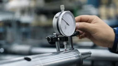 Mechatronicy z Rusocina poznali technologie pomiarowe na targach w Kielcach