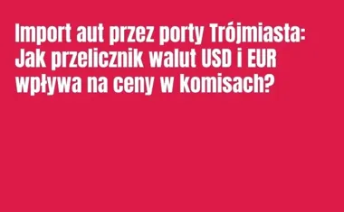 Obraz do artykułu: Import aut przez porty Trójmiasta: Jak przelicznik walut USD i EUR wpływa na ceny w komisach?