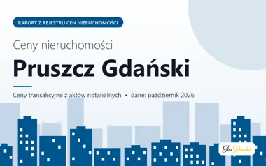 Ceny mieszkań w Pruszczu Gdańskim — październik 2026