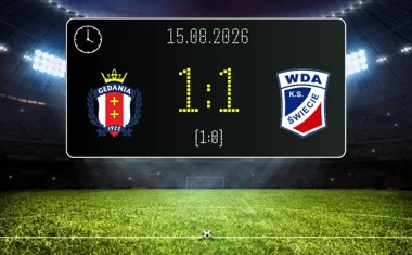 [PIŁKA NOŻNA] Gedania Gdańsk – Wda Świecie 1:1 w Betclic 3. Lidze Grupa 2 (Grupa II)