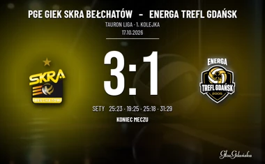 [SIATKÓWKA] Tauron Liga – PGE GiEK SKRA Bełchatów – Energa Trefl Gdańsk 3:1. Goście mieli piłkę setową