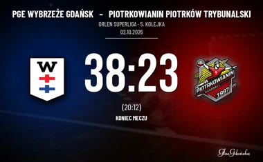[PIŁKA RĘCZNA] PGE Wybrzeże Gdańsk – Piotrkowianin Piotrków Trybunalski 38:23. Mocny start gospodarzy w ORLEN Superlidze