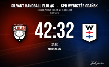 [PIŁKA RĘCZNA] Silvant Handball Elbląg – SPR Wybrzeże Gdańsk 42:32 w 5. kolejce I Ligi Mężczyzn (Grupa A)