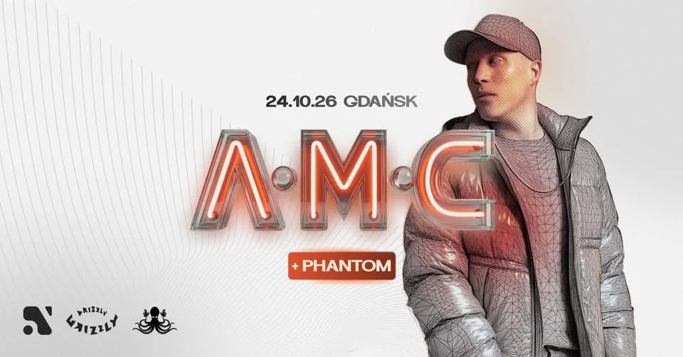 Grafika promocyjna wydarzenia A.M.C & PHANTOM | GDAŃSK – noc drum&bass
