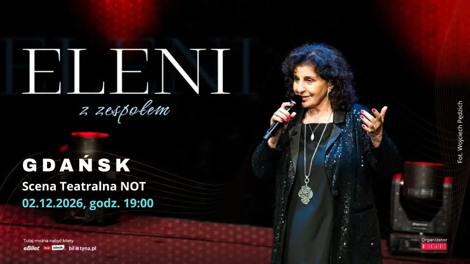 Grafika promocyjna wydarzenia ELENI jubileuszowy koncert Gdańsk