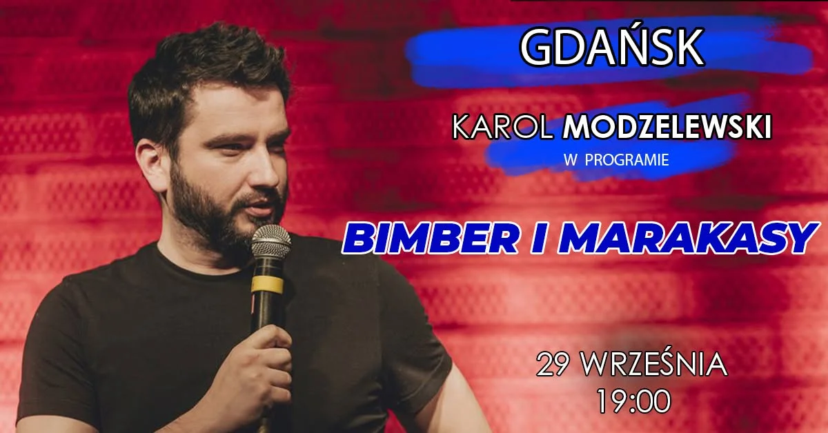 Grafika promocyjna wydarzenia Bimber i marakasy w Gdańsku
