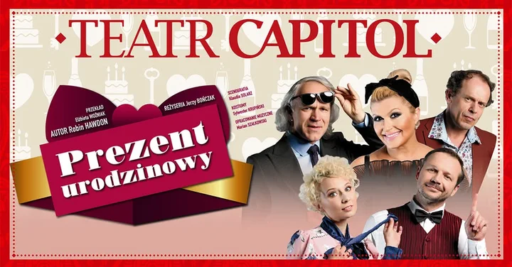 Grafika promocyjna wydarzenia Prezent urodzinowy — farsowa komedia w Gdańsku