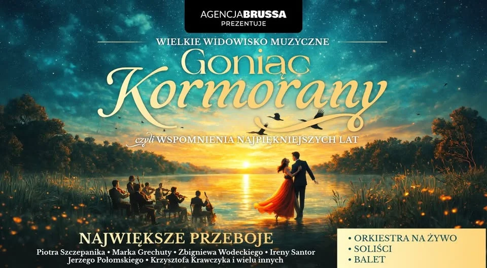 Grafika promocyjna wydarzenia Goniąc Kormorany – koncert w Gdańsku