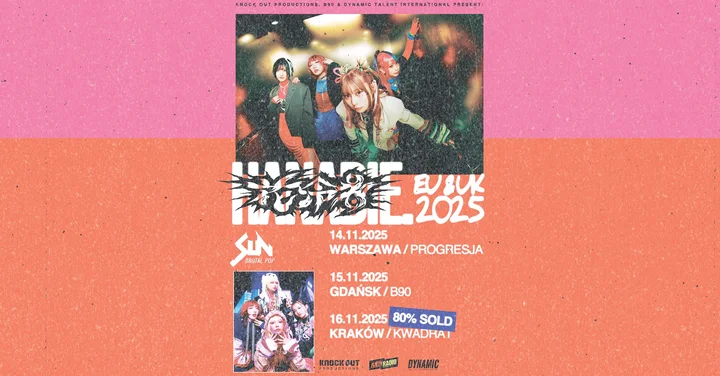 Grafika promocyjna wydarzenia HANABIE w B90 (Gdańsk) — harajuku-core na żywo, 15 listopada 2025