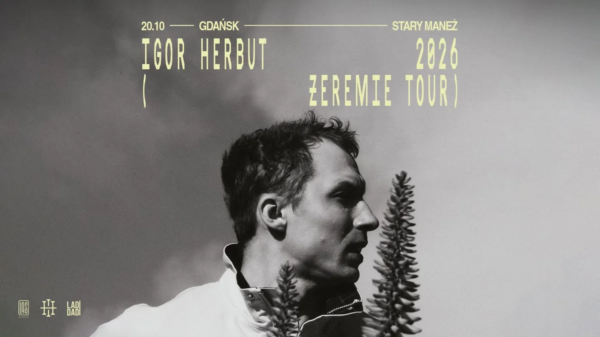 Grafika promocyjna wydarzenia Igor Herbut Żeremie Tour 2026 w Gdańsku