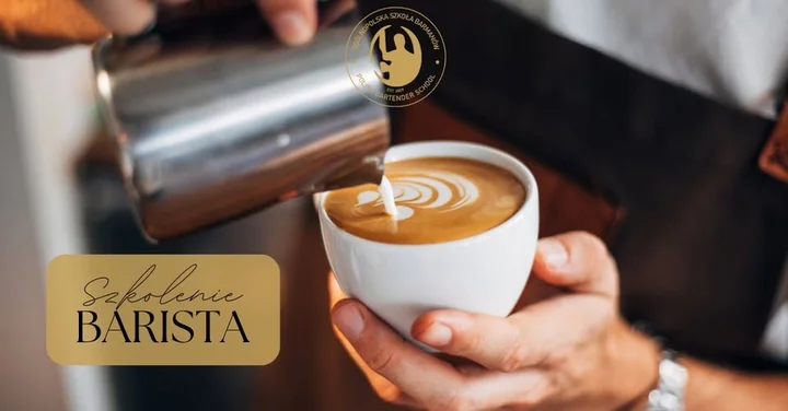 Grafika promocyjna wydarzenia Kurs barista w Gdańsku — praktyczne, dwudniowe szkolenie