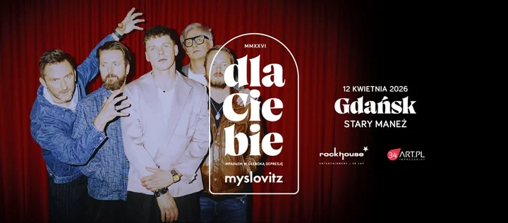 Grafika promocyjna wydarzenia Myslovitz „Dla Ciebie” — koncert w Gdańsku