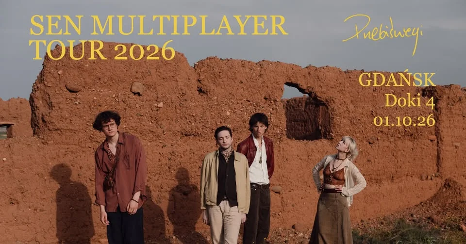 Grafika promocyjna wydarzenia Przebiśniegi. Sen Multiplayer Tour – koncert w Gdańsku