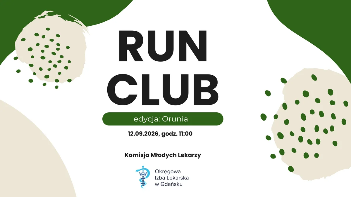 Grafika promocyjna wydarzenia Run club OIL Gdańsk: Orunia – bieg po Oruni