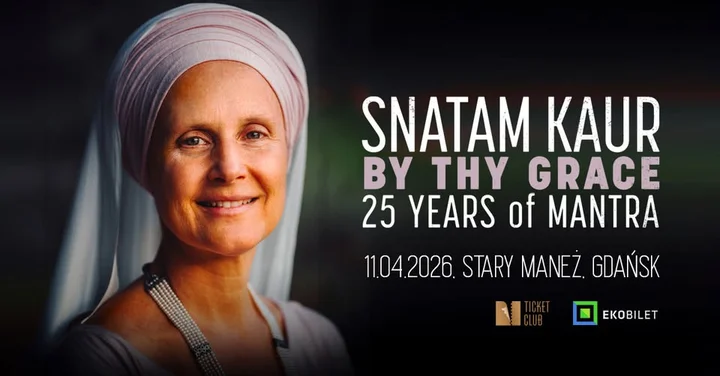 Grafika promocyjna wydarzenia Snatam Kaur — By Thy Grace: koncert w Gdańsku, 11 kwietnia 2026