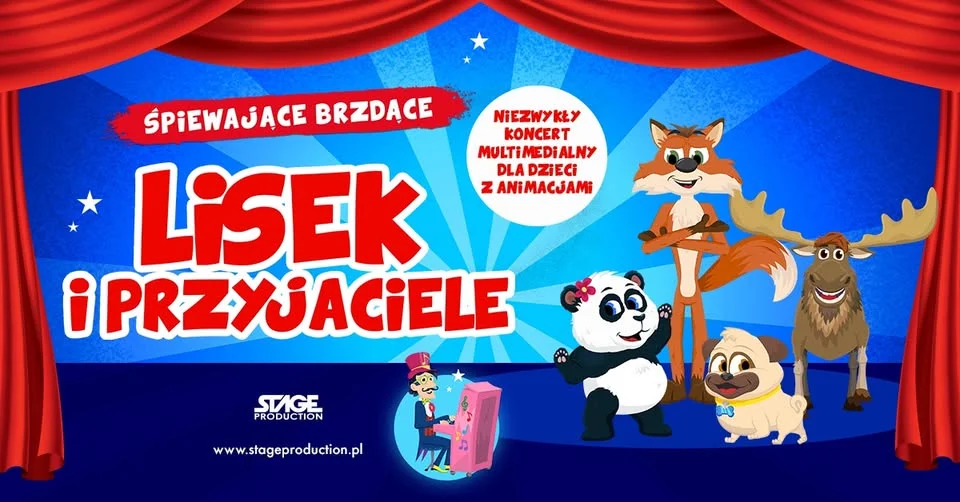 Grafika promocyjna wydarzenia Śpiewające Brzdące: Lisek i Przyjaciele w Gdańsku