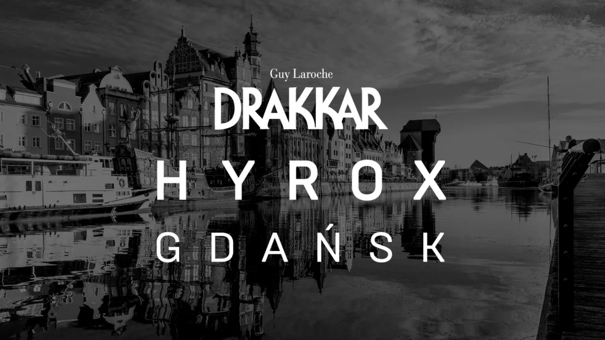 Grafika promocyjna wydarzenia Sportowe zawody HYROX w Gdańsku w październiku 2025