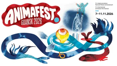 Grafika promocyjna wydarzenia 12. Międzynarodowy Festiwal Filmów Animowanych Animafest Gdańsk