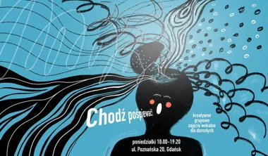 Grafika promocyjna wydarzenia Chodź pośpiewać! grupowe zajęcia wokalne