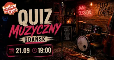 Grafika promocyjna wydarzenia Follow the Quiz: Gdańsk – muzyczny quiz