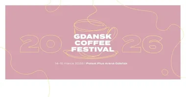 Grafika promocyjna wydarzenia Gdansk Coffee Festival 2026 — festiwal kawy w Polsat Plus Arena Gdańsk