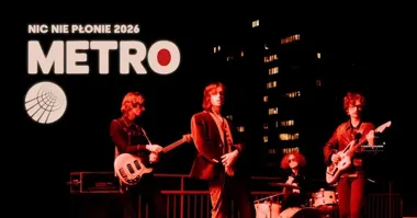 Grafika promocyjna wydarzenia Metro w Gdańsku — koncert 17 kwietnia 2026