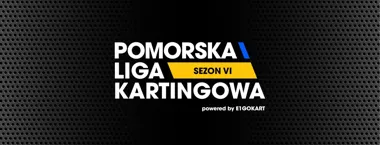 Grafika promocyjna wydarzenia Pomorska Liga Kartingowa (SWS) sezon VI w E1GOKART Gdańsk