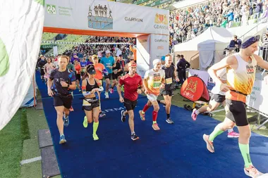 Grafika promocyjna wydarzenia PSG Garmin Półmaraton Gdańsk