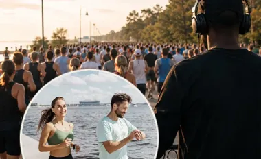 Grafika promocyjna wydarzenia Sunset & Music Run