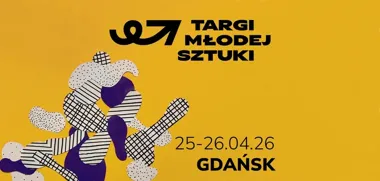 Grafika promocyjna wydarzenia Targi Młodej Sztuki — pierwsza edycja w Gdańsku
