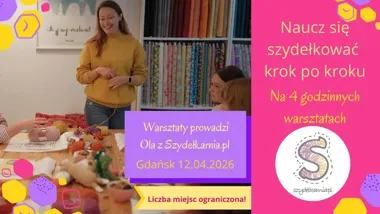 Grafika promocyjna wydarzenia Warsztaty Szydełkowania w Gdańsku z Szydełkarnią – kwiecień 2026