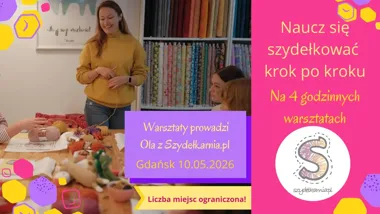 Grafika promocyjna wydarzenia Warsztaty Szydełkowania w Gdańsku – majowe spotkanie z Szydełkarnią