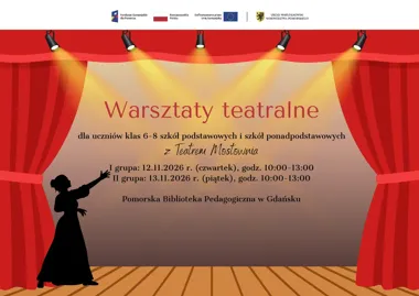 Grafika promocyjna wydarzenia Warsztaty teatralne dla młodzieży w Gdańsku