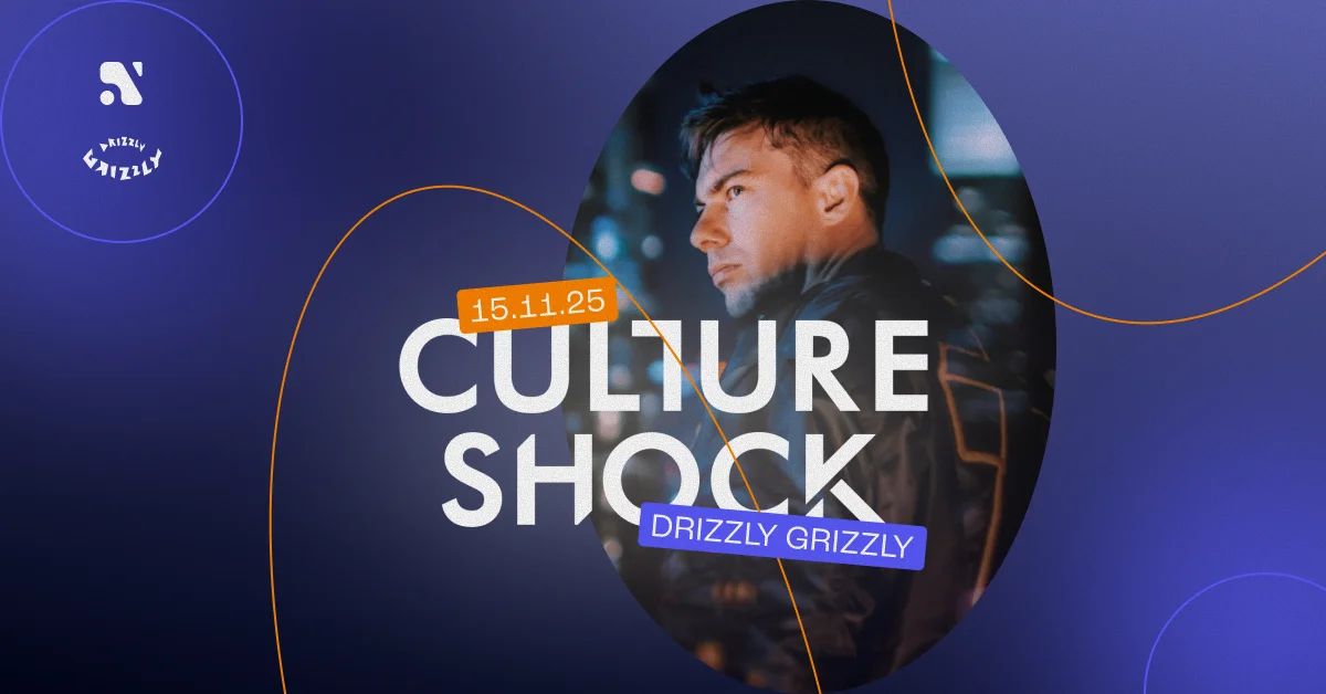 Grafika promocyjna wydarzenia Występ Culture Shock w klubie Drizzly Grizzly w Gdańsku