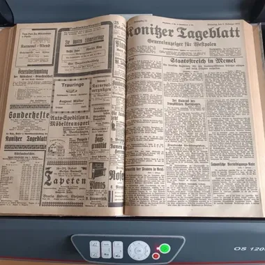 Pomorskie archiwa wchodzą do sieci - "Gryf" i "Konitzer Tageblatt" wracają