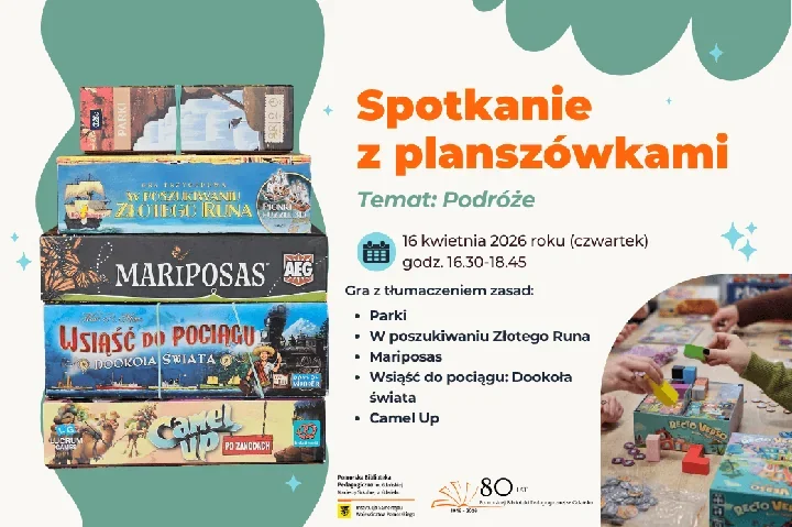 Podróże na planszy w Gdańsku - biblioteka zaprasza bez zapisów