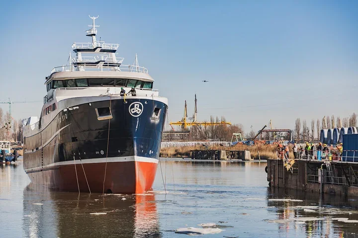 W stoczni Karstensen zwodowano trawler dla rybaków z Wysp Owczych