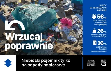 Papier do niebieskiego? Jasne zasady i błędy, które psują recykling w Gdańsku