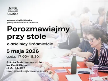 Śródmieście siada do rozmowy przy stole. Mieszkańcy pytają o sprawy dzielnicy