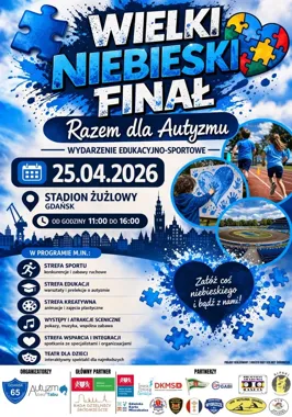 Gdańsk szykuje niebieski finał, który połączy sport z rozmową o autyzmie