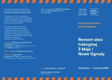 W Śródmieściu rusza układanka, która otworzy tramwajowy objazd Huciska