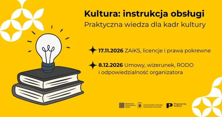 Kultura ma też swoje paragrafy. W Gdańsku rusza cykl dla ludzi kultury