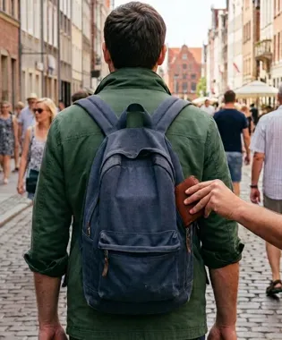 Policjant po służbie zatrzymał kieszonkowców na jarmarku w Gdańsku