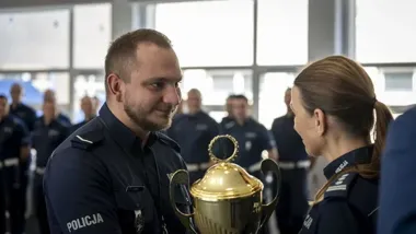 Gdańska drogówka zdominowała finał w Pomorskiem - dwóch policjantów na podium