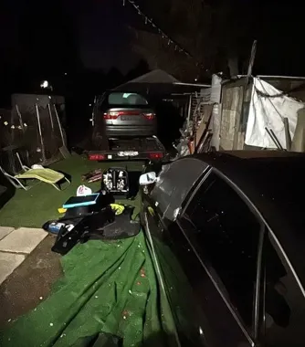 Na posesji w Gdańsku policjanci znaleźli nie tylko skradzione auto
