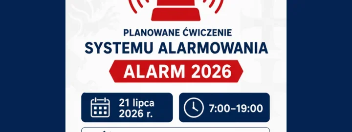 Syreny alarmowe na Pomorzu zostaną uruchomione w ćwiczeniu
