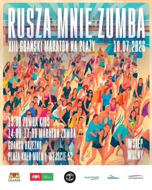Zumba wraca na gdańską plażę. XIII maraton odbędzie się w połowie lipca