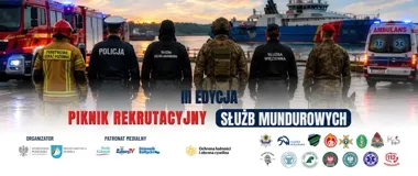 Mundur, psy służbowe i pierwsza pomoc. Piknik rekrutacyjny nad Bałtykiem
