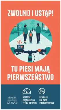 Ponad 1450 mandatów za rowery i hulajnogi. W Gdańsku rusza kampania